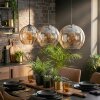 Koyoto lampa wisząca, kula świetlna, lampa wisząca bursztynowy, 3-punktowe