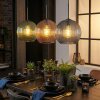 Koyoto lampa wisząca, kula świetlna, lampa wisząca niebeieski, zielony, czerwony, 3-punktowe