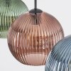Koyoto lampa wisząca, kula świetlna, lampa wisząca niebeieski, zielony, czerwony, 3-punktowe