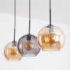 Koyoto lampa wisząca, kula świetlna, lampa wisząca bursztynowy, przydymiony, 3-punktowe