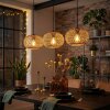 Mulstrand lampa wisząca, lampa wisząca naturalny, 3-punktowe