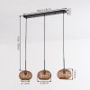 Mulstrand lampa wisząca, lampa wisząca naturalny, 3-punktowe