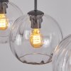 Koyoto lampa wisząca, lampa wisząca przezroczysty, 3-punktowe