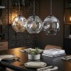 Ripoll lampa wisząca, kula świetlna, lampa wisząca bursztynowy, przezroczysty, przydymiony, 3-punktowe