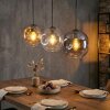 Ripoll lampa wisząca, kula świetlna, lampa wisząca bursztynowy, przezroczysty, przydymiony, 3-punktowe
