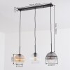 Koyoto lampa wisząca, kula świetlna, lampa wisząca bursztynowy, przezroczysty, przydymiony, 3-punktowe