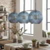 Koyoto lampa wisząca, kula świetlna, lampa wisząca niebeieski, 3-punktowe