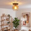Koyoto lampa sufitowa, kula świetlna 25 cm bursztynowy, przezroczysty, 1-punktowy