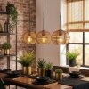 Mulstrand lampa wisząca, lampa wisząca brązowy, 3-punktowe