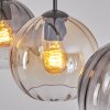 Koyoto lampa wisząca, lampa wisząca bursztynowy, przezroczysty, przydymiony, 3-punktowe
