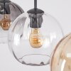 Koyoto lampa wisząca, lampa wisząca 20 cm bursztynowy, przezroczysty, przydymiony, 3-punktowe