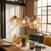 Koyoto lampa wisząca, lampa wisząca bursztynowy, przezroczysty, 3-punktowe
