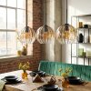 Koyoto lampa wisząca, lampa wisząca bursztynowy, przezroczysty, 3-punktowe