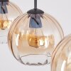 Koyoto Lampa wisząca, Lampa wisząca W kolorze bursztynu, Przezroczysty, 3-punktowe