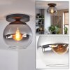 Koyoto lampa sufitowa, kula świetlna 25 cm przezroczysty, przydymiony, 1-punktowy