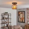 Koyoto lampa sufitowa, kula świetlna 25 cm bursztynowy, 1-punktowy