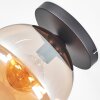 Koyoto lampa sufitowa, kula świetlna 25 cm bursztynowy, 1-punktowy