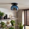 Koyoto lampa sufitowa, kula świetlna 25 cm niebeieski, przezroczysty, 1-punktowy