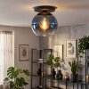 Koyoto lampa sufitowa, kula świetlna 25 cm niebeieski, przezroczysty, 1-punktowy