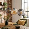 Koyoto lampa wisząca, lampa wisząca bursztynowy, przydymiony, 3-punktowe