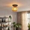 Ripoll Lampa sufitowa, Kula świetlna W kolorze bursztynu, 1-punktowy