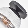 Koyoto lampa sufitowa, kula świetlna 26 cm przezroczysty, przydymiony, 1-punktowy