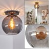 Koyoto lampa sufitowa, kula świetlna 30 cm przydymiony, 1-punktowy