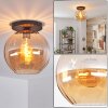 Koyoto lampa sufitowa, kula świetlna 30 cm bursztynowy, 1-punktowy