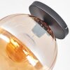 Koyoto lampa sufitowa, kula świetlna 30 cm bursztynowy, 1-punktowy