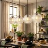 Ripoll lampa wisząca, kula świetlna, lampa wisząca przezroczysty, 4-punktowe