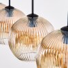 Ripoll Lampa wisząca, Kula świetlna, Lampa wisząca W kolorze bursztynu, Przezroczysty, 4-punktowe
