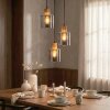Mador lampa wisząca, lampa wisząca, lampa wisząca kaskadowa kolory naturalne, czarny, 3-punktowe