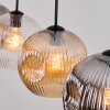 Ripoll lampa wisząca, kula świetlna, lampa wisząca bursztynowy, przezroczysty, przydymiony, 4-punktowe