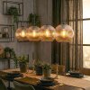 Ripoll lampa wisząca, kula świetlna, lampa wisząca bursztynowy, 4-punktowe
