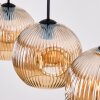 Ripoll lampa wisząca, kula świetlna, lampa wisząca bursztynowy, 4-punktowe