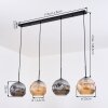 Ripoll lampa wisząca, kula świetlna, lampa wisząca bursztynowy, przydymiony, 4-punktowe