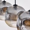 Ripoll lampa wisząca, kula świetlna, lampa wisząca przezroczysty, przydymiony, 4-punktowe