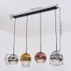 Ripoll lampa wisząca, kula świetlna, lampa wisząca chrom, złoty, przezroczysty, miedziany, przydymiony, 4-punktowe