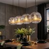 Ripoll lampa wisząca, kula świetlna, lampa wisząca chrom, przezroczysty, przydymiony, 4-punktowe