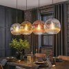 Ripoll lampa wisząca, kula świetlna, lampa wisząca chrom, złoty, przezroczysty, miedziany, przydymiony, 4-punktowe