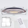 Lidor lampa sufitowa LED złoty, miedziany, czarny, 1-punktowy, Zdalne sterowanie