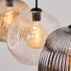 Ripoll lampa wisząca, kula świetlna, lampa wisząca bursztynowy, przezroczysty, przydymiony, 3-punktowe