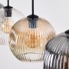 Ripoll lampa wisząca, kula świetlna, lampa wisząca bursztynowy, przezroczysty, przydymiony, 4-punktowe