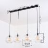 Ripoll lampa wisząca, kula świetlna, lampa wisząca przezroczysty, 4-punktowe