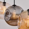Ripoll lampa wisząca, kula świetlna, lampa wisząca bursztynowy, przezroczysty, przydymiony, 4-punktowe