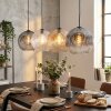 Ripoll lampa wisząca, kula świetlna, lampa wisząca bursztynowy, przezroczysty, przydymiony, 4-punktowe