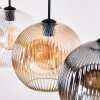 Ripoll lampa wisząca, kula świetlna, lampa wisząca bursztynowy, przezroczysty, przydymiony, 4-punktowe