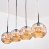 Ripoll lampa wisząca, kula świetlna, lampa wisząca bursztynowy, 4-punktowe