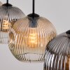 Ripoll lampa wisząca, kula świetlna, lampa wisząca bursztynowy, przezroczysty, przydymiony, 4-punktowe