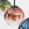 Koyoto lampa wisząca, kula świetlna, lampa wisząca niebeieski, zielony, przezroczysty, miedziany, 3-punktowe
